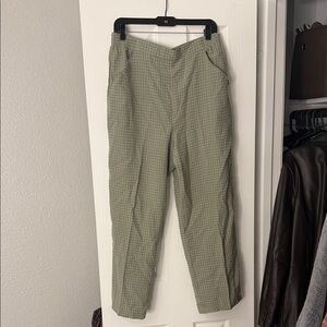 Green Checkered Pants